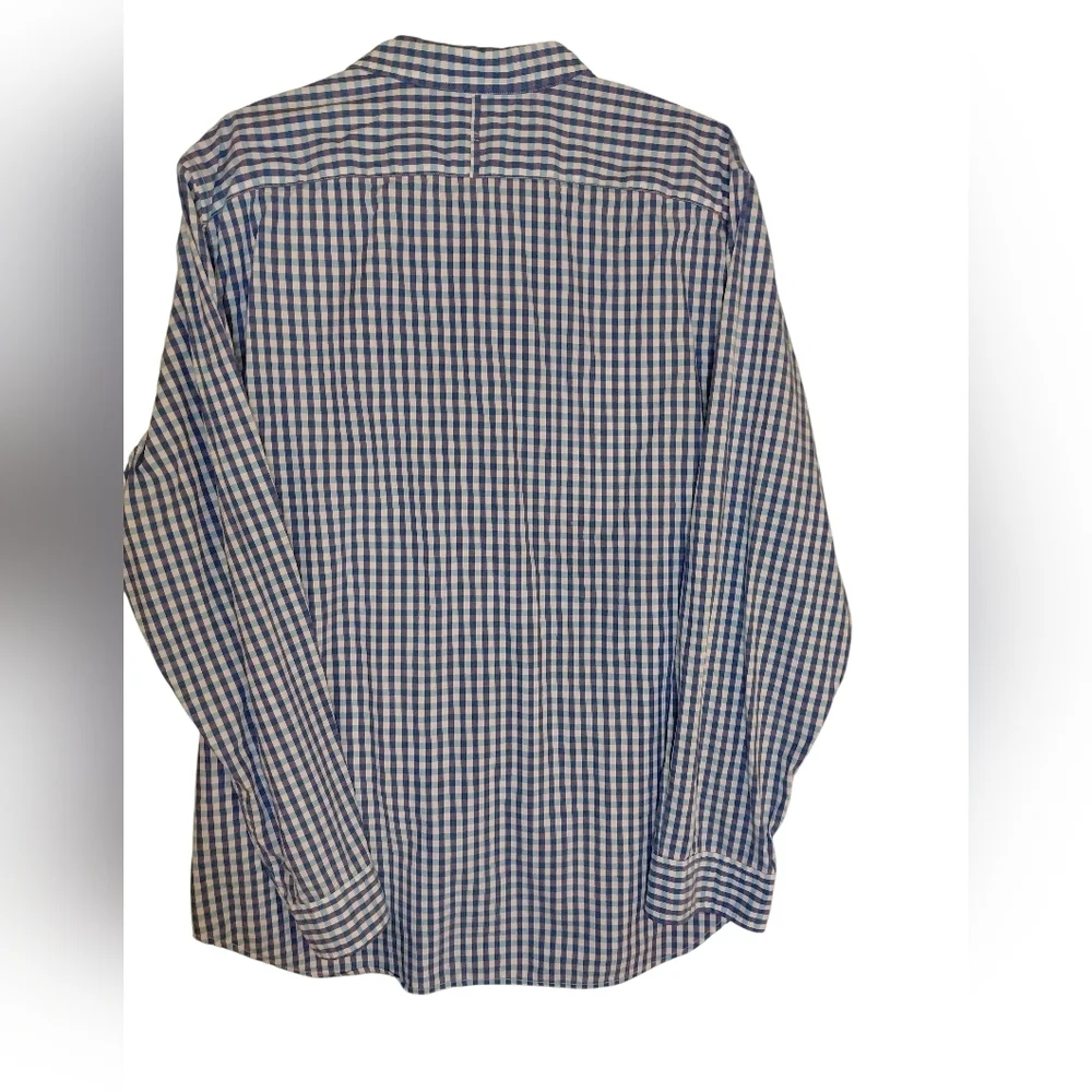 Banana Republic Blue and White Gingham Shirt